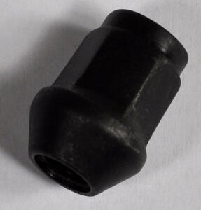 Radmuttern 1Stck M10x1,25 konisch schwarz