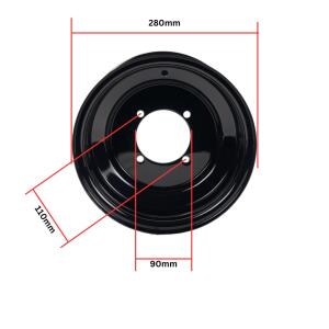 Felgen Satz für Kymco MXU Maxxer KXR 250 - 300 10x8-110 + 10x5-144