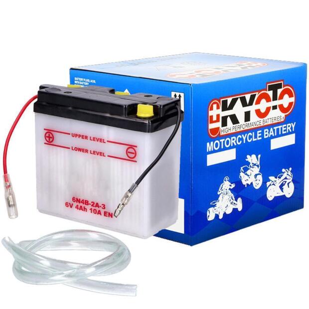 Batterie 6N4B-2A-3 für Yamaha DT50/80 MX/MXS, RD50/80 MX, DT125/175/250/400MX
