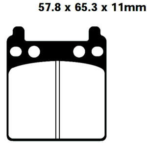 Pastiglie freno posteriori FA032 per Honda CB750F e GL 1000