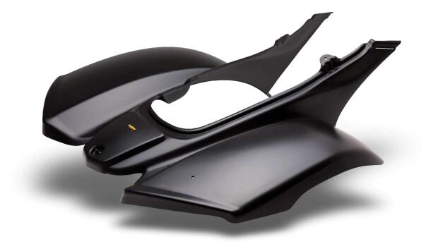 Kawasaki KFX700 rear fender black stealth