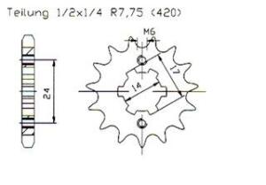 Aprilia RS 50 06-09 front sprocket 11 teeth
